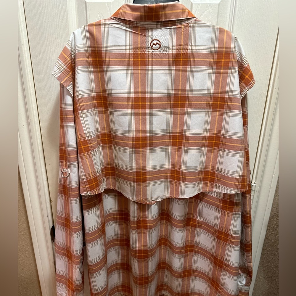 Magellan outdoors classic for moisture wicking plaid shirt w/ novelty snaps 3XL - Picture 4 of 15